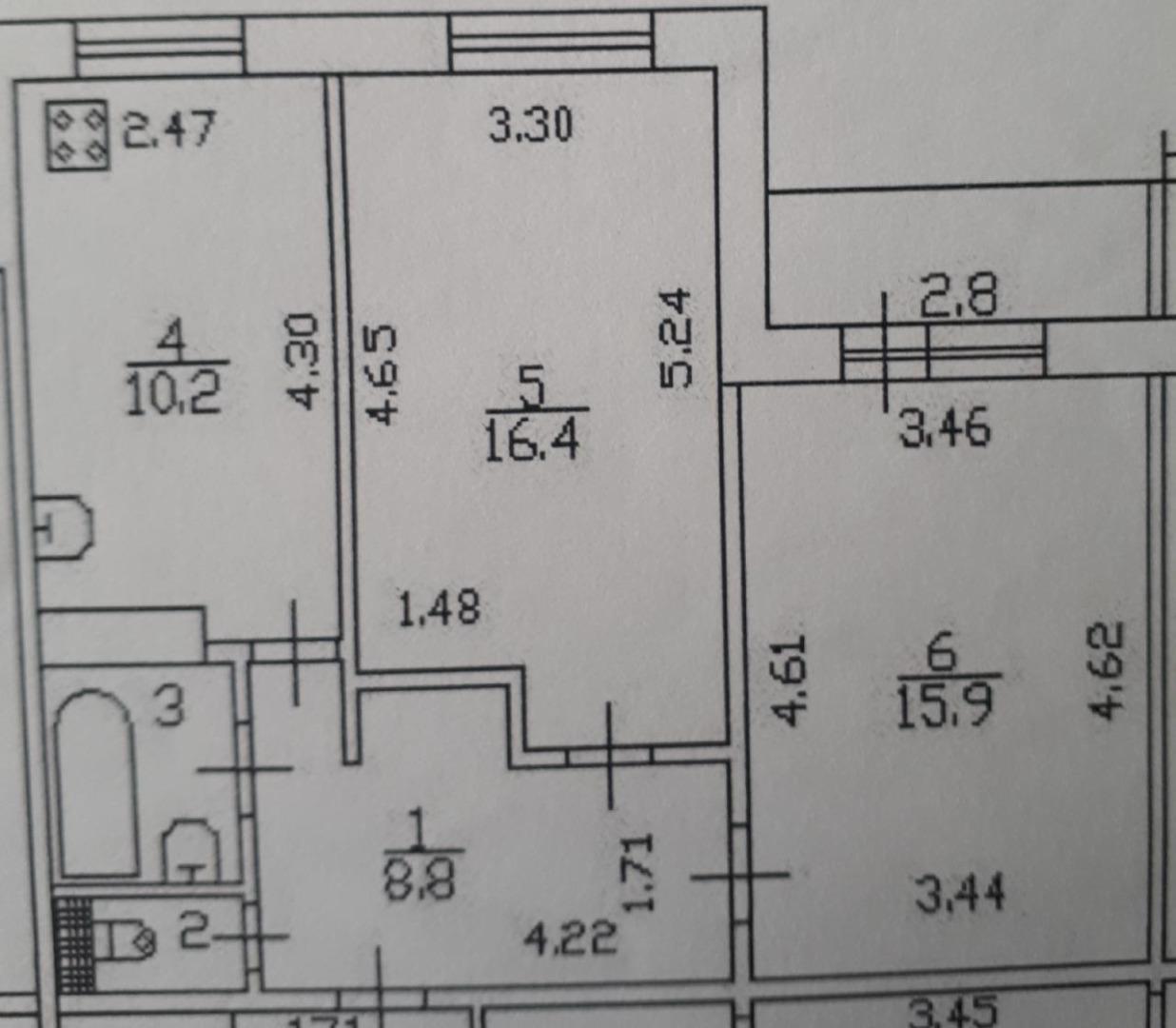 Продажа 2-комнатной квартиры, Санкт-Петербург, Королева Проспект,  45