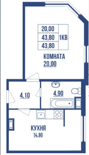 Продажа 1-комнатной квартиры, Санкт-Петербург, Королева Проспект,  66