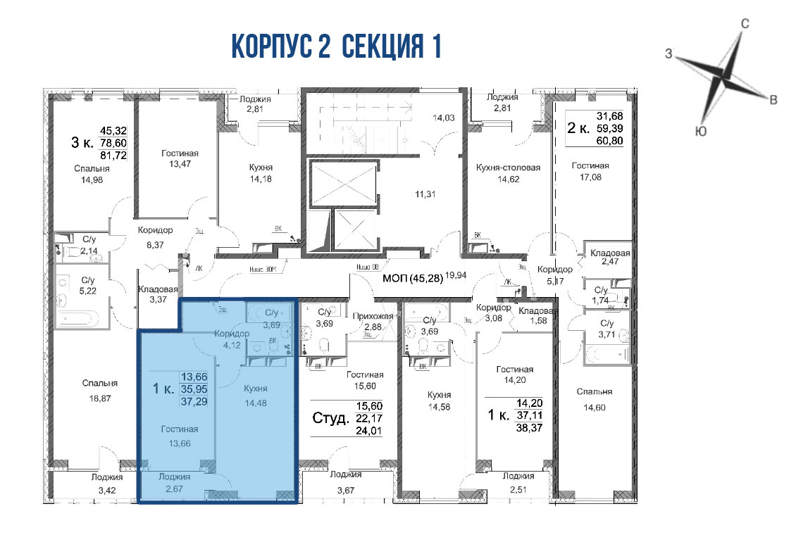 Продажа 1-комнатной новостройки, Санкт-Петербург, Земледельческая Улица,  3