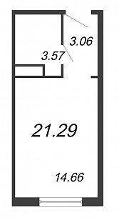 Продажа 1-комнатной новостройки, Санкт-Петербург, Большевиков Проспект,  34