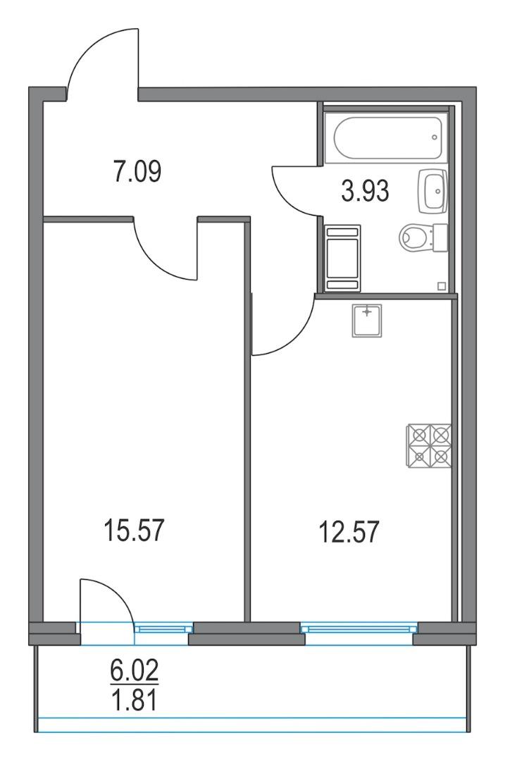 Продажа 1-комнатной новостройки, Санкт-Петербург, Коломяжский Проспект,  9