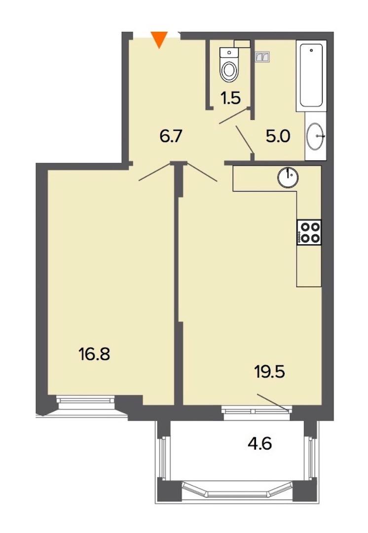 Продажа 1-комнатной новостройки, Санкт-Петербург, 11-я Красноармейская Улица,  11